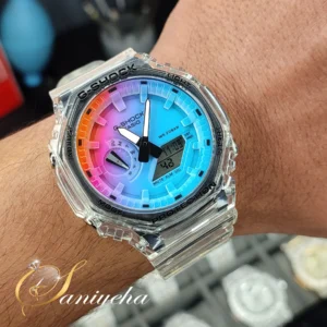 ساعت مچی کاسیو جی شاک شیشه ای Casio G-SHOCK GA-2100 rgb