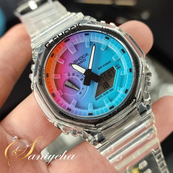 ساعت مچی کاسیو جی شاک شیشه ای Casio G-SHOCK GA-2100 rgb