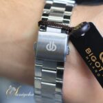 ساعت مچی مردانه بیگوتی مولتی‌فانکشن ژاپنی با تقویم کامل و جا کارتی چرمی