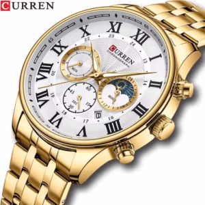ساعت مچی مردانه کارن CURREN 8427 طلایی-سفید