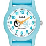 ساعت مچی کیو اند کیو V22A-006VY بچگانه آبی ضدآب - نمایندگی ثانیهها