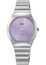 ساعت مچی کیو اند کیو Q72B-003PY زنانه استیل صفحه بنفش - نمایندگی ثانیهها