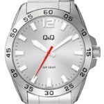 ساعت مچی کیو اند کیو Q87B-001PY مردانه تمام استیل نقرهای - نمایندگی ثانیهها