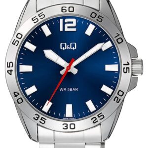 ساعت مچی کیو اند کیو Q87B-002PY مردانه تمام استیل صفحه آبی - نمایندگی ثانیه‌ها