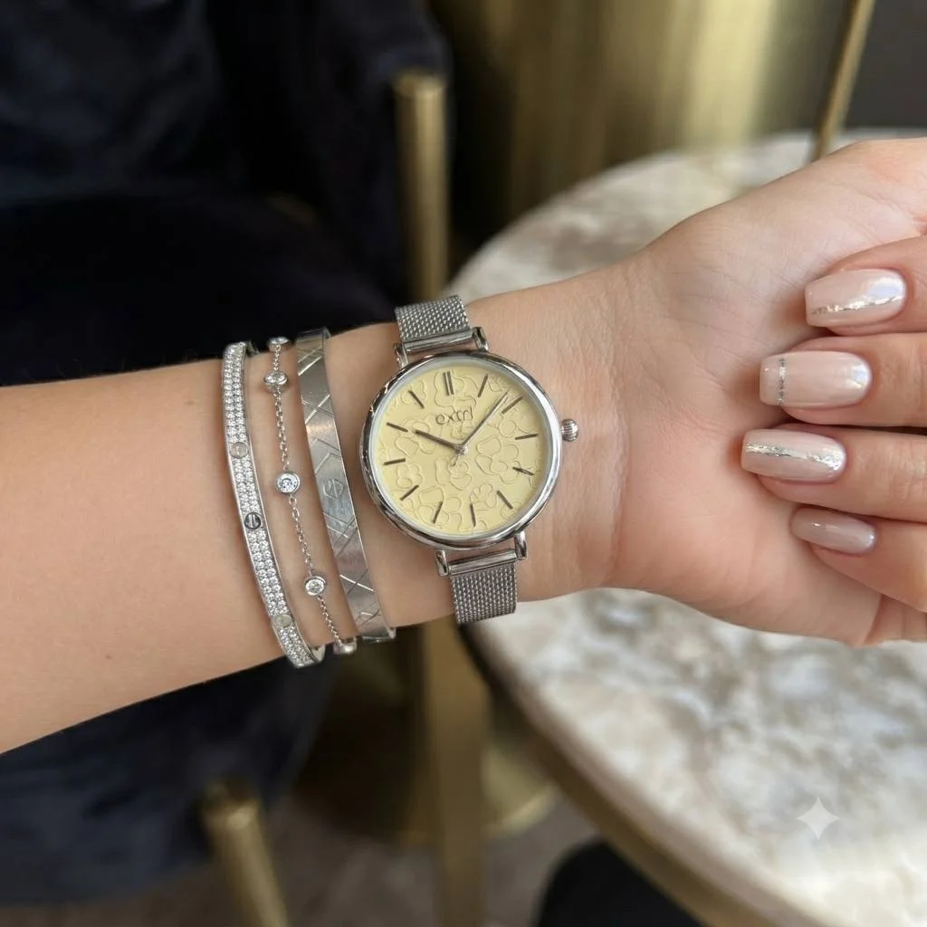 ساعت اکستری ۱۰۴۱a زنانه بند استیل اصل